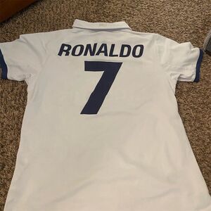 Real Madrid Cristiano Ronaldo #7 Men's Soccer Jersey White Size L